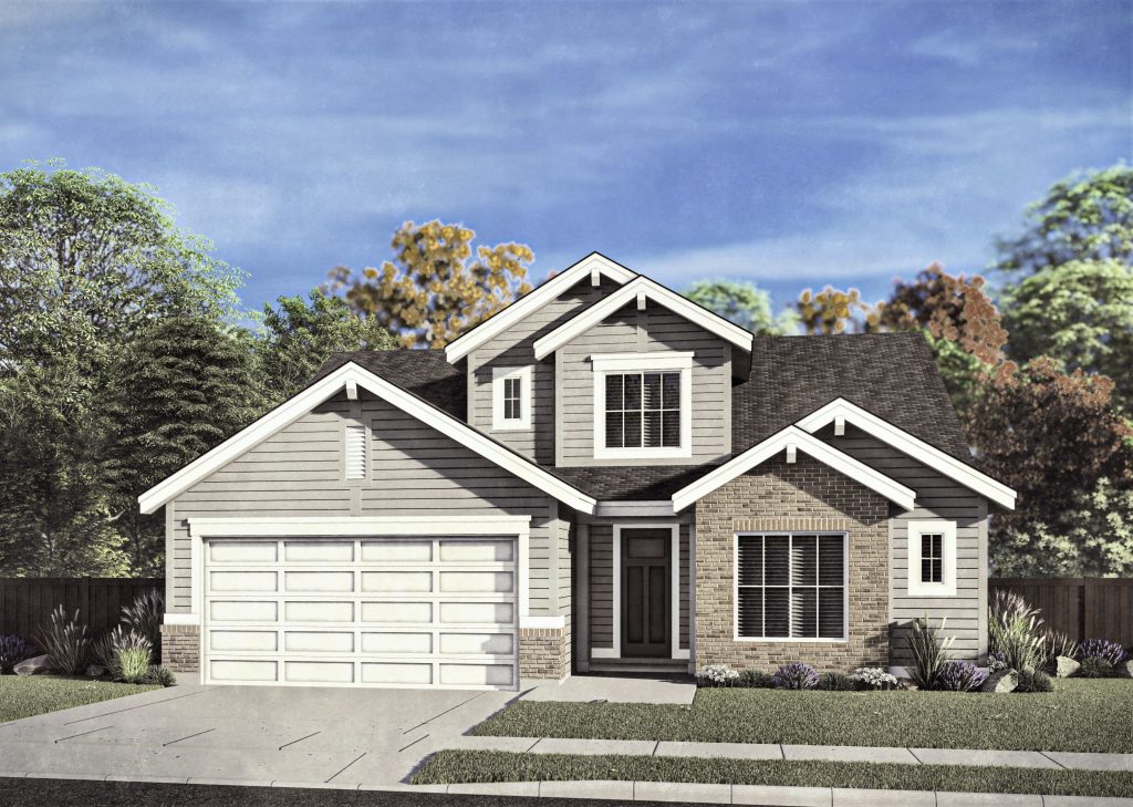 Galloway - 2 Story House Plans in Meridian ID