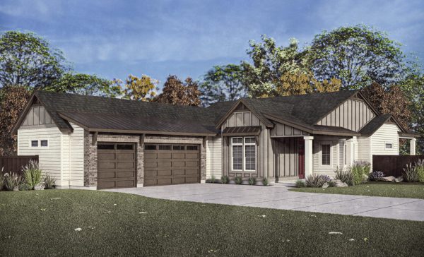 Monterey - Single Story House Plans in Meridian ID