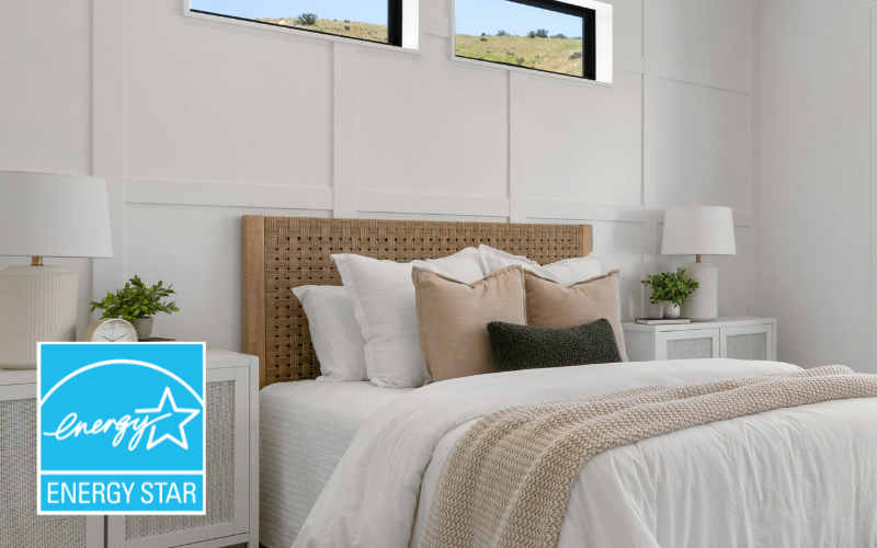 Bedroom with ENERGYSTAR logo